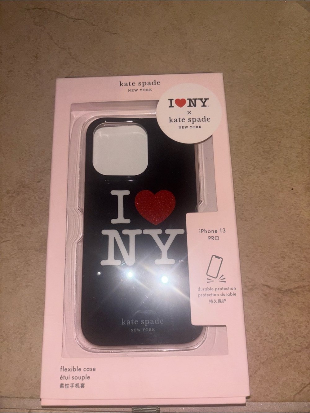 kate spade Black I ♥ NY iPhone 13 Pro Case
